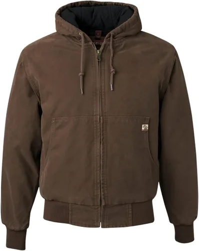 Vista 2 de DRI Duck Cheyenne 5020 5020T Cheyenne - Chaqueta con capucha Boulder Cloth con cremallera y forro de edredón de tricot