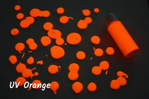 Vista 7 de DirectGlow - Pintura fluorescente reactiva para fiestas de témpera ultravioleta (surtido de 6 colores, botellas de 2 onzas)