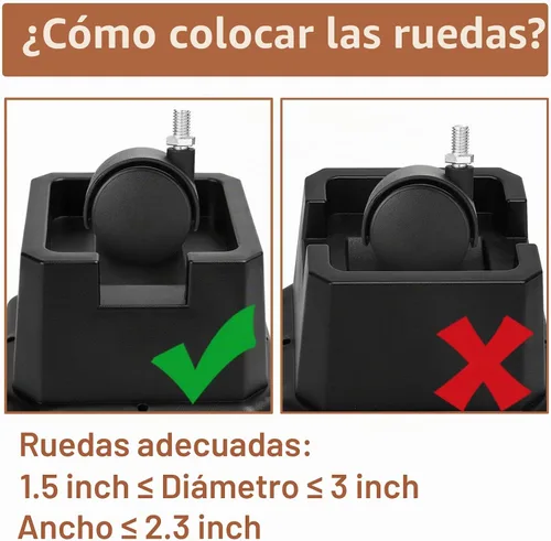 Vista 7 de Elevadores de Cama Shouwuhho de 2 Pulgadas, Elevadores de Muebles con Alturas de 2 3 4 5 6 7 8 Pulgadas de Alta Resistencia, Elevadores de Cama