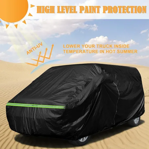 Vista 6 de Funda para Auto Compatible con Hummer H2 SUV 2002-2009, de 6 Capas, 210T, Resistente al Viento, para Todo Clima, Impermeable, Protección UV