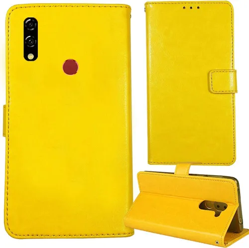 Vista 7 de Stand Premium Retro Business Flip Funda de cuero protector parachoques para BLU G8 6.3 "Funda de protección del teléfono piel Folio libro ranura