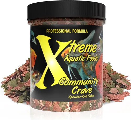 Vista 10 de Xtreme Community Crave Flake - Mezcla de krill y espirulina para colores vibrantes, apoyo inmunológico y salud digestiva, nutrición de peces