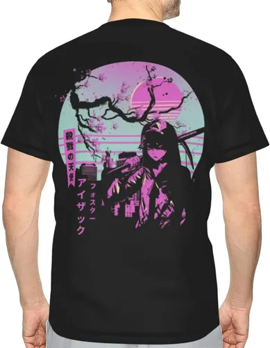 Vista 7 de Anime Angels-of-Death T-Shirt Men's Fashion Round Neck Cotton Clothes Summer Short Sleeve Tee