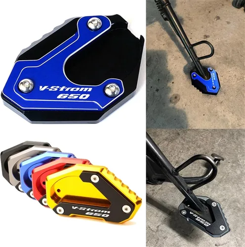 Vista 7 de Placa de extensión de soporte lateral para Suzuki para V-Strom 650 XT para Vstrom650 DL650 DL650 2004 2022 2021 (color : A dorado)