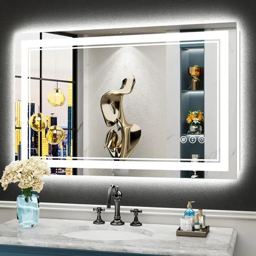 Vista 91 de 24x32 LED Bathroom Mirror, Backlit & Front Lit Lighted Mirror Retroiluminado+luz frontal