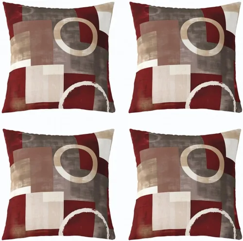Vista 41 de Castle Fairy Fundas de almohada modernas con estampado de líneas geométricas de doble cara de 16 x 16 pulgadas, fundas de almohada de espirales
