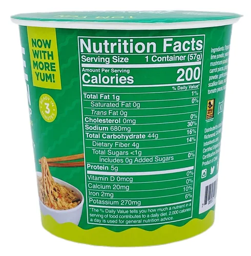 Vista 2 de Lotus Foods, Tom Yum - Taza de sopa de arroz Ramen, 2 onzas