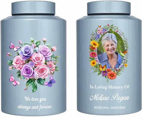 Vista 9 de Urna de cremación para cenizas, urna decorativa grande para adultos, humanos, hombres, mujeres, cenizas de hasta 220 libras, urna funeraria