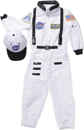 Vista 7 de Kid 's naranja Junior para disfraz de astronauta