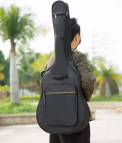 Vista 7 de Mdvora Paquete de 2 Fundas para Guitarra, Estuche para Guitarra Eléctrica de 38 40 41 Pulgadas, Funda Impermeable Oxford para Guitarra Eléctrica