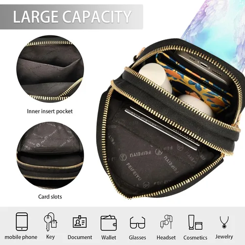 Vista 4 de Angel Wings Sling Bag for Women Fanny Packs for Women Small Leather Fanny Pack Crossbody Bags Fashion Waist Packs Chest Bag for Travel 21340512