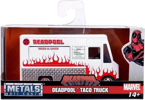 Vista 3 de 1:32 Deadpool - Camión de comida blanco