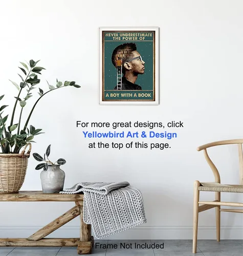 Vista 6 de Arte de pared negro afroamericano – Decoración motivacional inspiradora para el aula – Póster de cultura negra – Hombre afroamericano, hombres