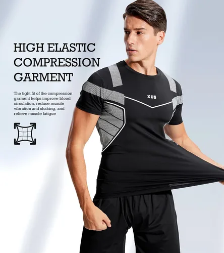 Vista 2 de BOOMCOOL 5PCS Gym Clothes for Men Workout Sets