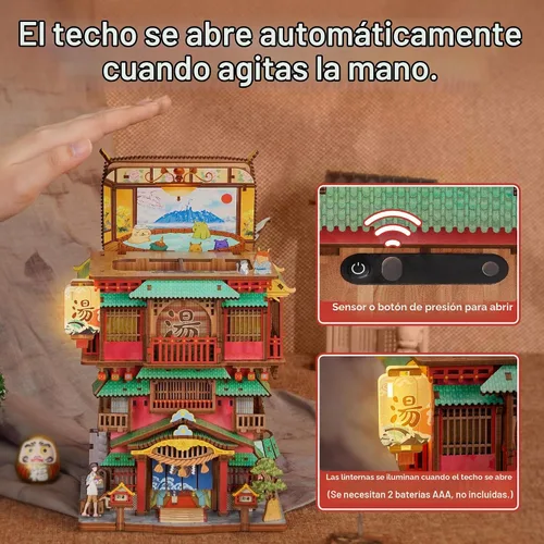 Vista 5 de Tonecheer Kit de rompecabezas 3D para adultos, juego de construcción de modelo de madera para bricolaje, kit de almacenamiento de escritorio, caja