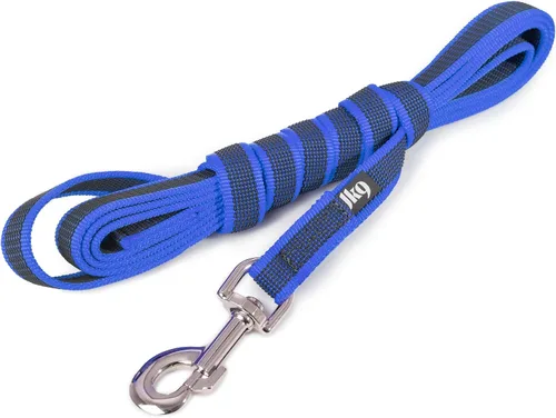 Vista 132 de Julius-K9 218GM-B-DP Correa de color y gris superagarre, ajustable, 0.551 in x 7.2 ft, azul-gris