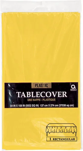 Vista 10 de Mantel de plástico negro azabache, 54 x 108 pulgadas (1 unidad), elegante esencial para eventos, perfecto para fiestas, bodas y ocasiones especiales