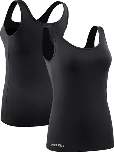 Vista 2 de NELEUS Women's 3 Pack Athletic Compression Tank Top with Sport Bra Running Shirt