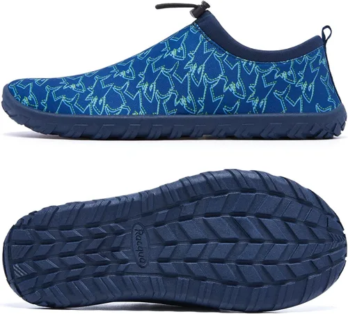 Vista 4 de Racqua Zapatos acuáticos para niños y niñas, zapatos acuáticos de secado rápido para playa y piscina (niños pequeñosgrandes)