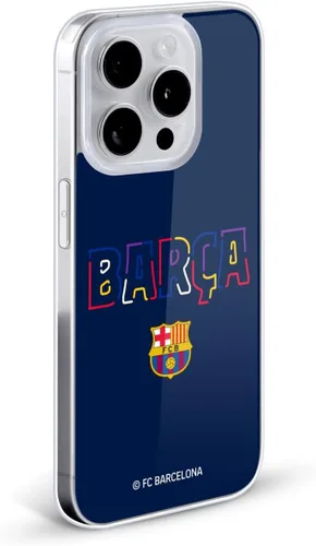 Vista 338 de Head Case Designs Funda de gel suave con licencia oficial del FC Barcelona Barca Crest Graphics [protección de grado militar] compatible con Apple