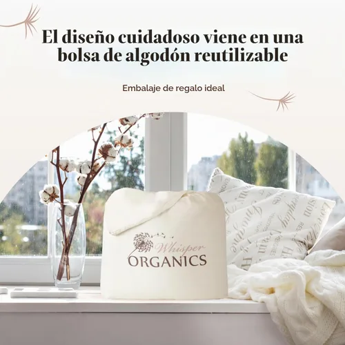 Vista 6 de Protector de colchón orgánico impermeable tamaño individual – Protector de colchón 100% impermeable con protección de triple capa extrasuave
