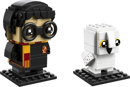 Vista 2 de LEGO BrickHeadz - Kit de construcción de Harry Potter y Hedwig, 180 piezas, multicolor