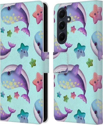 Vista 62 de Head Case Designs Officially Licensed Carla Morrow Colorful Space Dice Patterns Leather Wallet Case Compatible with Samsung Galaxy A07 4G