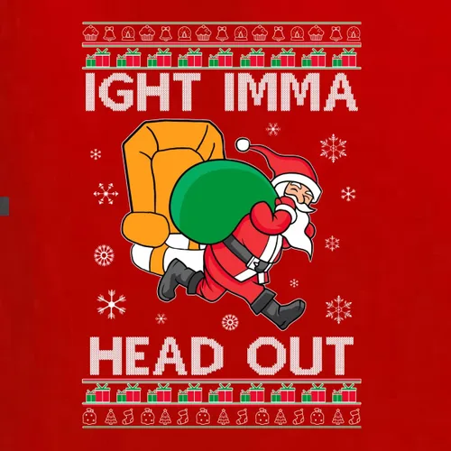 Vista 2 de Wild Bobby Ight Imma Head Out - Sudadera unisex con cuello redondo y meme de Santa Claus