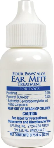 Vista 2 de Tratamiento de ácaros del oído de aloe para perros