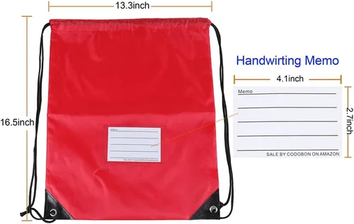 Vista 41 de CODOBON Paquete de 20 bolsas con cordón, mochila de cuerda de dibujo a granel, bolsa de bricolaje para gimnasio, deportes, bolsa para mujeres