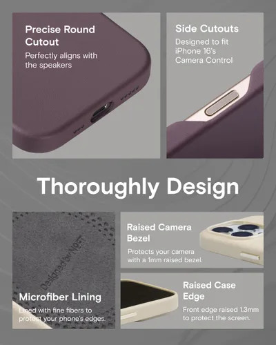 Vista 5 de MOFT Snap Case MOVAS™ para iPhone 16 Pro Max, compatible con MagSafe, funda magnética de cuero vegano premium con sensación suave, color duradero