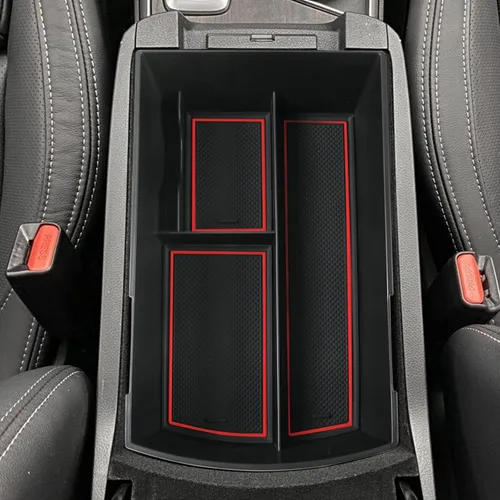 Vista 6 de SHAOHAO Organizador de consola central Volvo XC40 2023 2024 2025, para 2018 2019 2020 2021 2022 2023 2024 2025 Volvo XC40 Bandeja organizadora