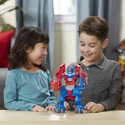 Vista 4 de Playskool Heroes Transformers Rescue Bots Reloj de caballero Optimus Prime