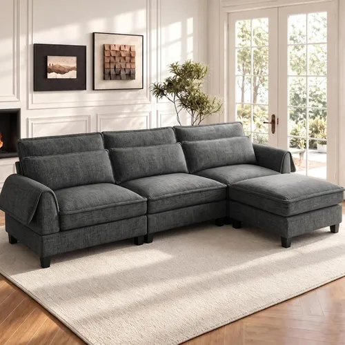 Vista 9 de Sofá modular seccional, sofás en forma de L de 100.4 pulgadas para Topo
