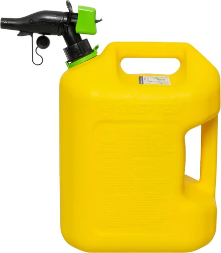 Vista 5 de Scepter FSCD552 - Recipiente de combustible con boquilla SmartControl a prueba de derrames, bidón amarillo para diésel, 5 galones (4 unidades)