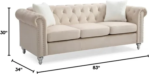 Vista 3 de Sillón Glory Furniture Delray, Beige