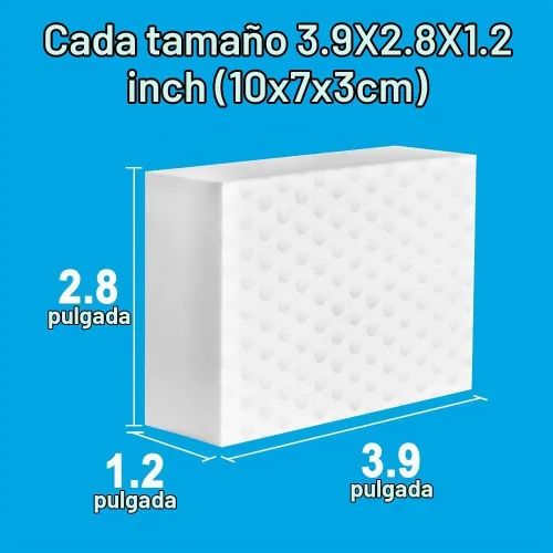 Vista 6 de Paquete de 10 esponjas mágicas de borrar 3 esponjas de limpieza de melamina gruesas y duraderas a granel, almohadillas de limpieza de espuma