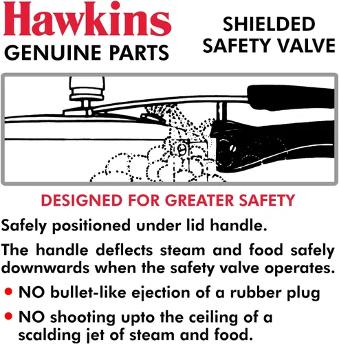 Vista 5 de Hawkins B1010 Válvula de seguridad de olla a presión de 3 piezas - B1010-3pcSet