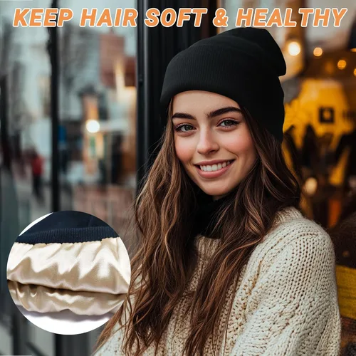 Vista 2 de NPQQUAN Beanie for Men Women Winter Hats for Mens Beanie Cuffed Knit Beanies Skull Cap