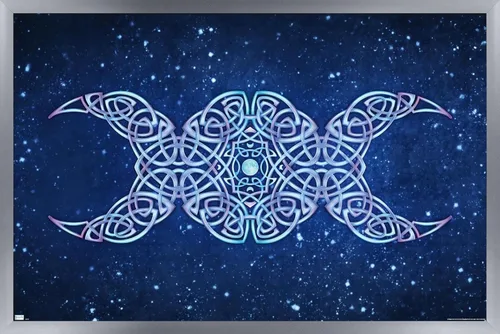 Vista 11 de Trends International Brigid Ashwood - Póster de pared de luna creciente, 22.4 pulgadas de largo x 14.7 pulgadas, versión enmarcada de madera
