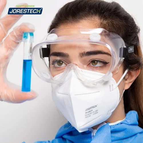 Vista 5 de JORESTECH Gafas de seguridad de alto impacto, lente transparente, protección ocular ANSI Z87 S-LS-359-CL