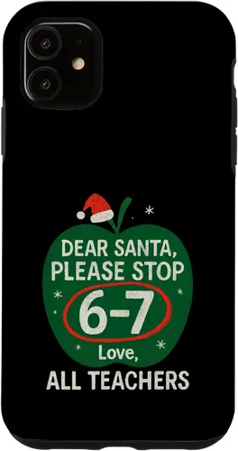 Vista 8 de 67 Christmas Funny Dear Santa Six Seven 6-7 Parents Case for iPhone XR