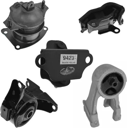 Vista 88 de TRQ Kit de montaje de motor de transmisión de motor de 5 piezas compatible con Ford Five Hundred Montego 6sp Auto AT 2005 - 2007