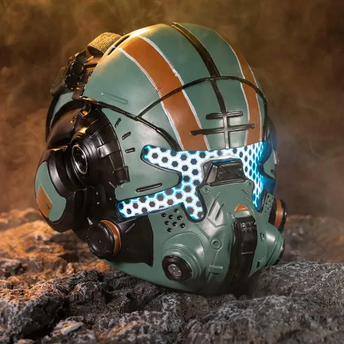 Vista 5 de Jack Cooper Casco Deluxe Titan 2 Resina LED Máscara para Hombres Halloween Cosplay Edición Coleccionista