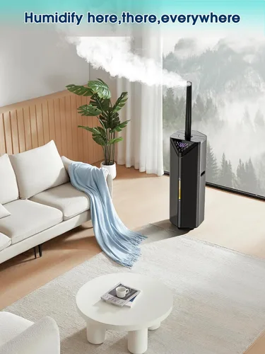 Vista 8 de Humidificadores de 5 galones para dormitorio, habitación grande, 2800 pies cuadrados, humidificadores silenciosos de 19 litros para habitación