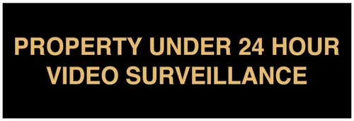Vista 20 de Signs ByLITA Basic Property - Señal de video bajo vigilancia (24 horas), tamaño pequeño