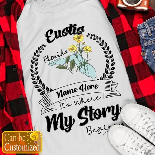 Vista 2 de Dinoz Camiseta It's Florida City Where My Story Begins