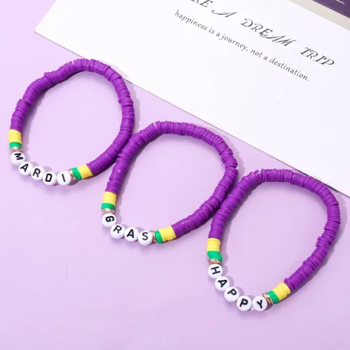 Vista 42 de Surfer Heishi - Pulseras apilables para mujer, apilables, de vinilo arcoíris, disco de arcilla, pulseras elásticas para la amistad, joyería bohemia