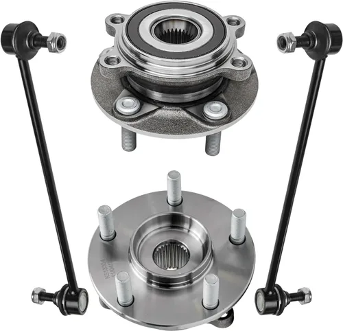 Vista 19 de Detroit Axle - Kit de suspensión delantera 4WD para Nissan Frontier Pathfinder Xterra, 2 cubos de rodamientos de ruedas, 2 brazos de control