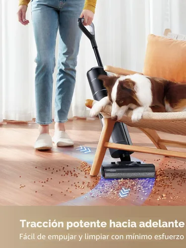 Vista 6 de DREAME H12 PRO - Aspiradora para suelos duros, aspiradora y trapeadora al mismo tiempo para suciedad húmeda y seca, autolimpieza automática